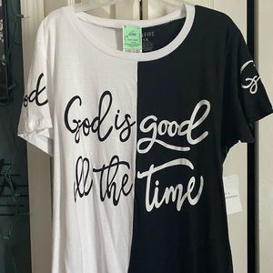 XL women “god is good all the time” t-shirt